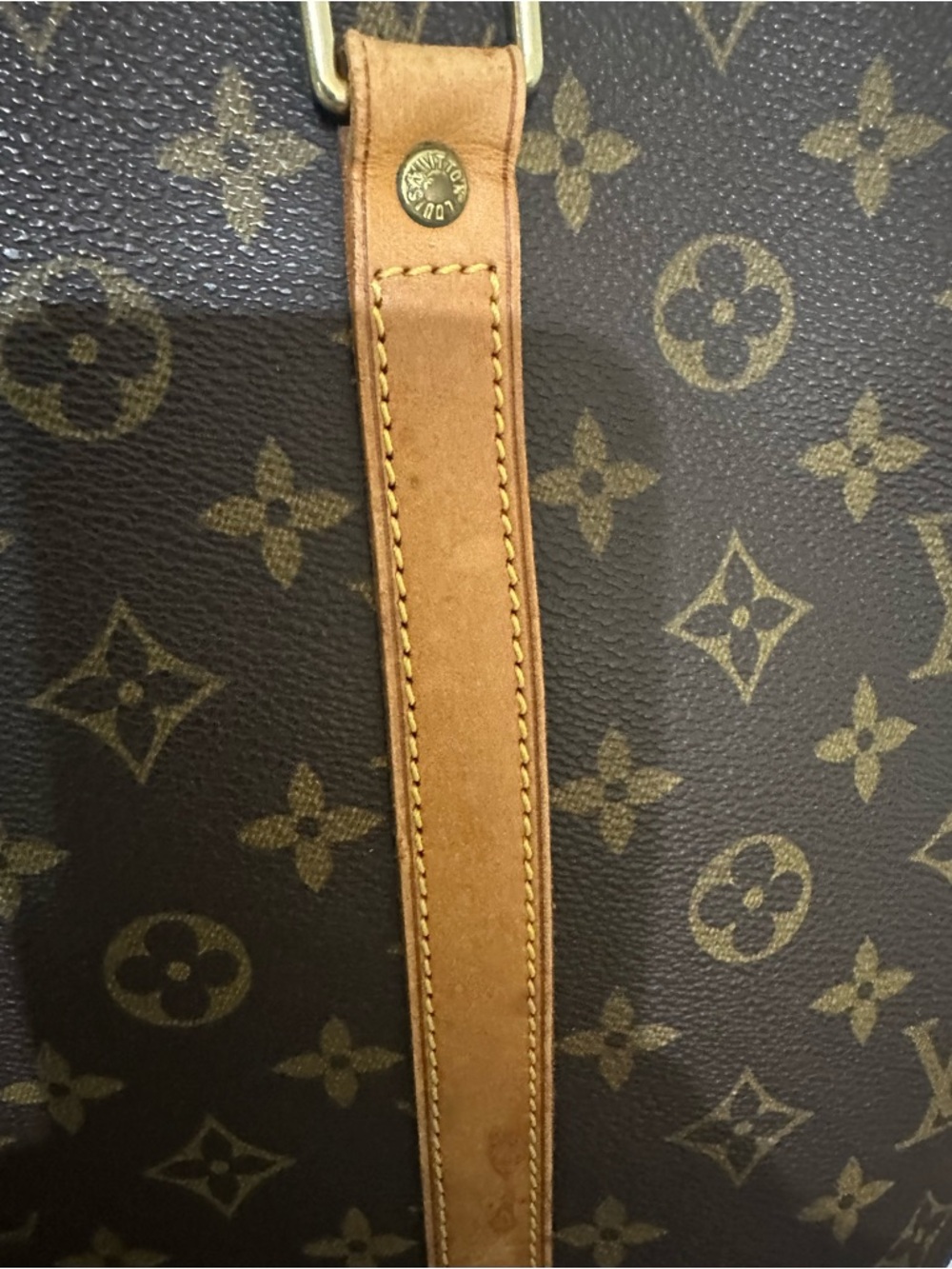 Louis Vuitton sac shopper tote Monogram Canvas Brown Tote with leather Straps - Picture 5 of 11